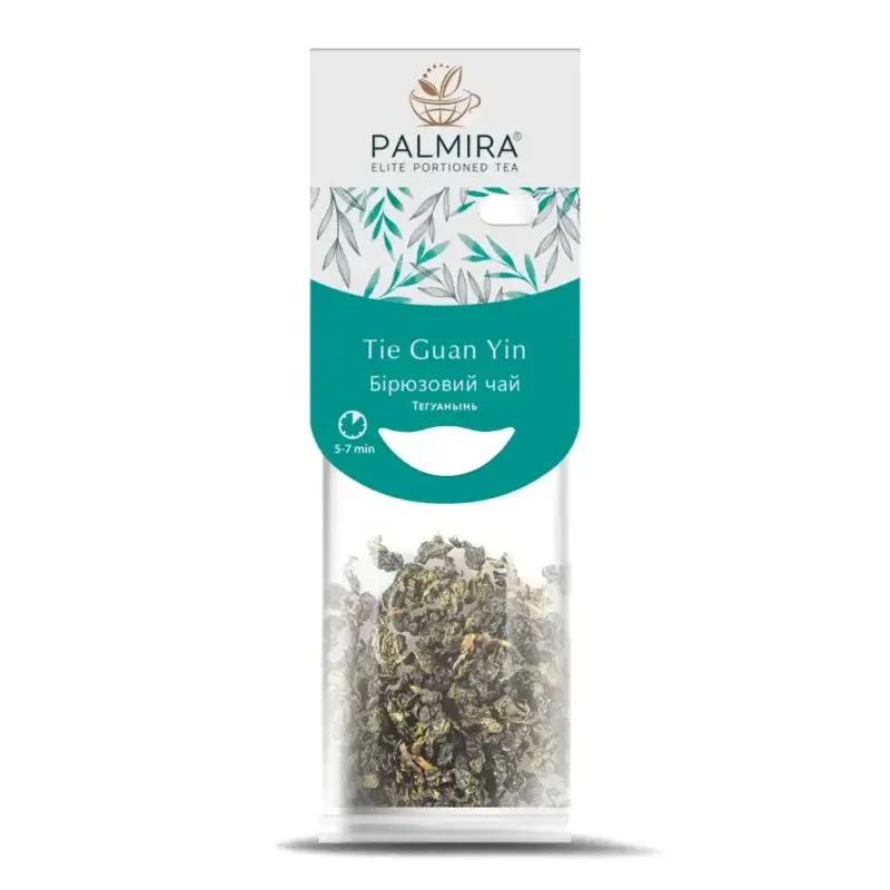 Тегуаньинь T-cup бірюзовий китайський чай ТМ Palmira (2,4г/шт-10 шт)