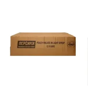 Персик половинки ТМ Del Guesto (пак 820 мл)/12