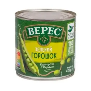 Горошок зелений ТМ Верес 420гр