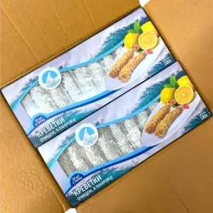 Креветки Torpedo в паніровц 21/25 Litopenaeus Vannamei 180гр
