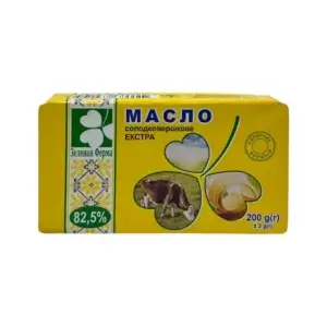 Масло Екстра 82,5% ТМ Зелена Ферма (шт 200гр)/20