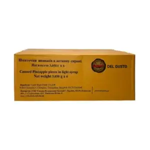 Шматочки ананасу в сиропі ТМ Del Guesto 3050 мл