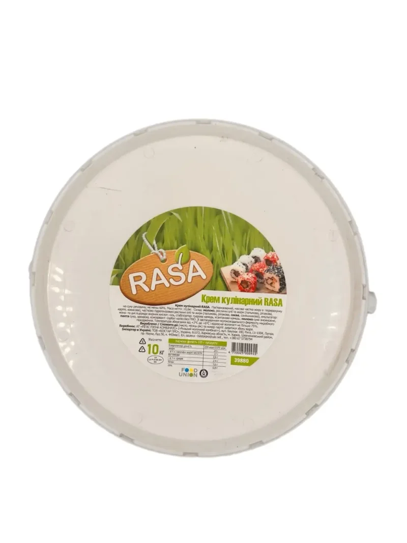 Сир м'який крем кулінарний ТМ Rasa (пак 10кг)/1