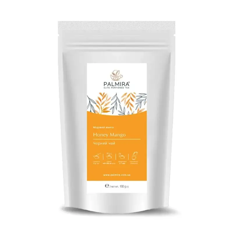 "Медовий Манго" чорний чай з добавками ТМ "Palmira" упк. 100г