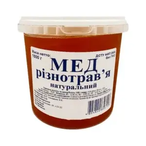 Мед натуральний ТМ Біхаус (пак 1,5кг)/1