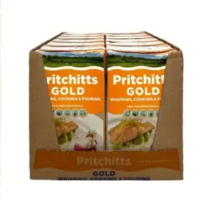 Крем з вмістом тваринних вершків 33,5% ТМ Pritchits Gold (пак 1л)/12