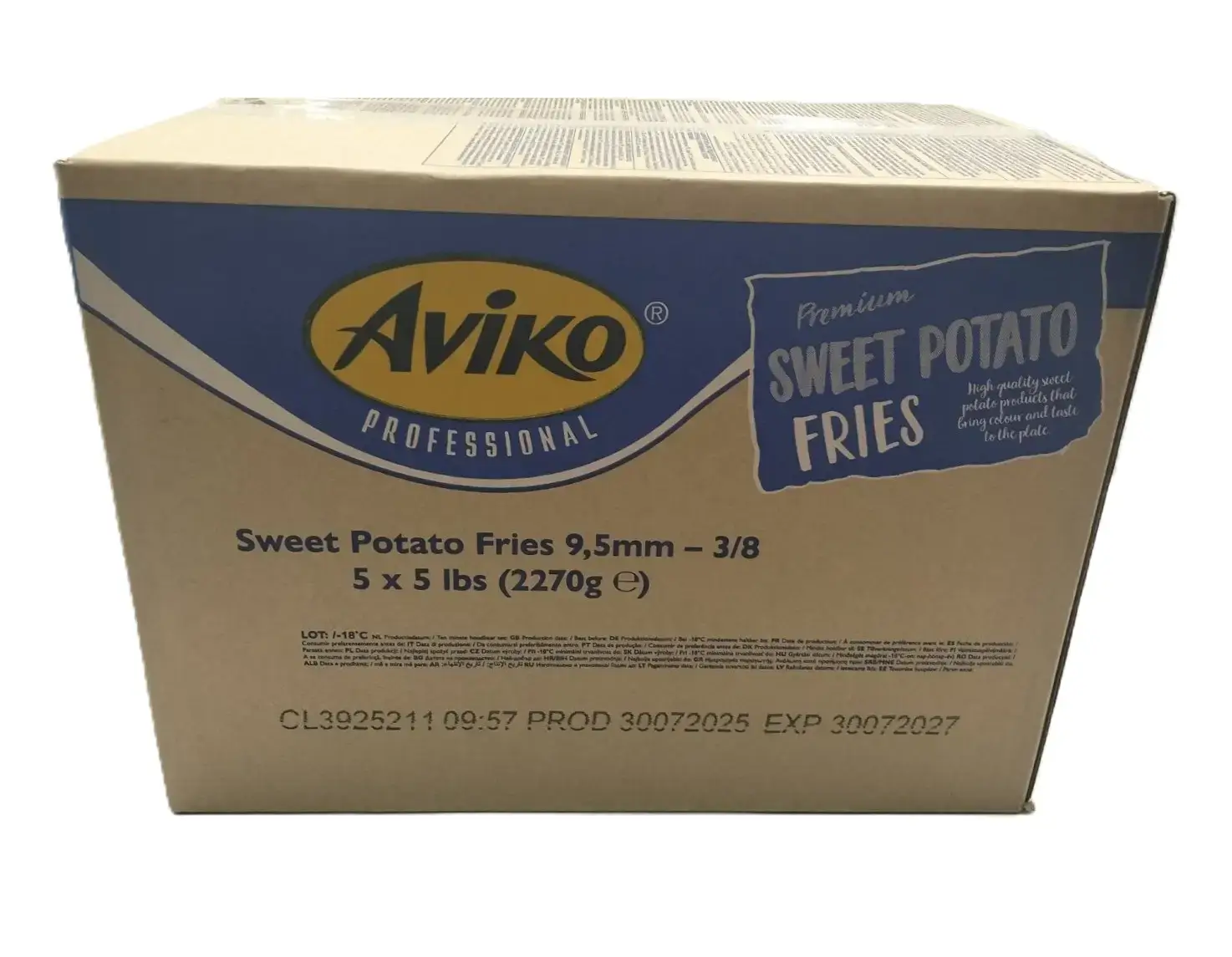 Картопля фрі Батат 9,5мм TM Aviko (пак 2,27кг)/5