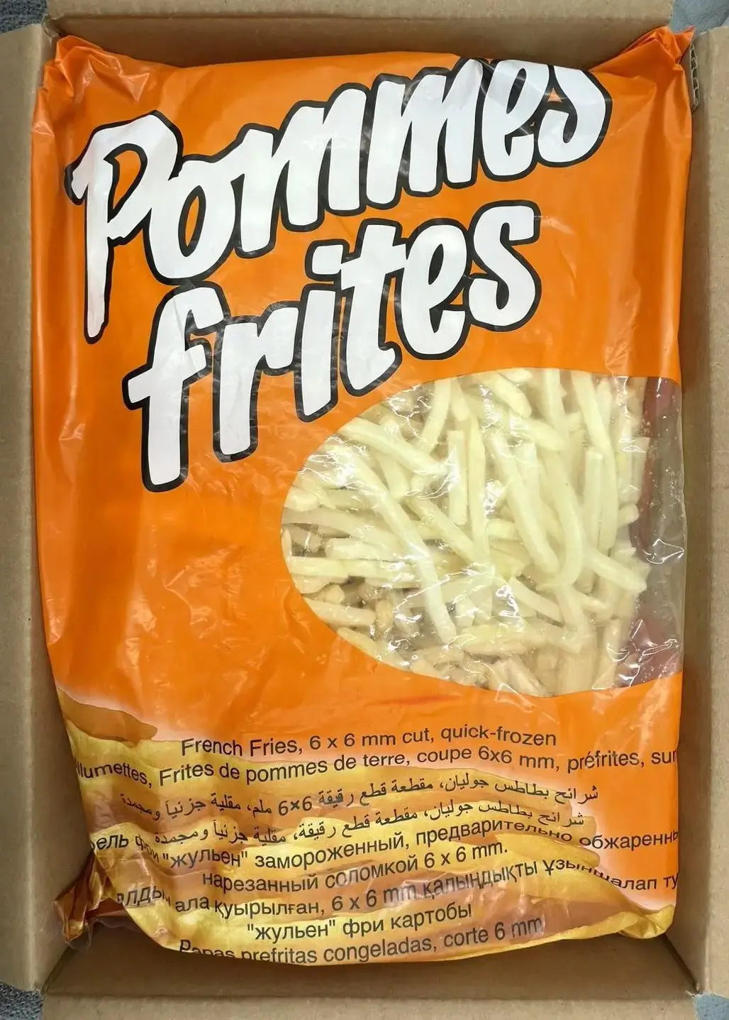 Картопля фрі 6мм TM Agrarfrost (пак2,5кг)/4