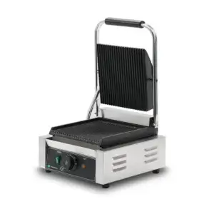 ГРИЛЬ КОНТАКТНИЙ HURAKAN HKN-PE22R ОДИНАРНИЙ РЕБРО