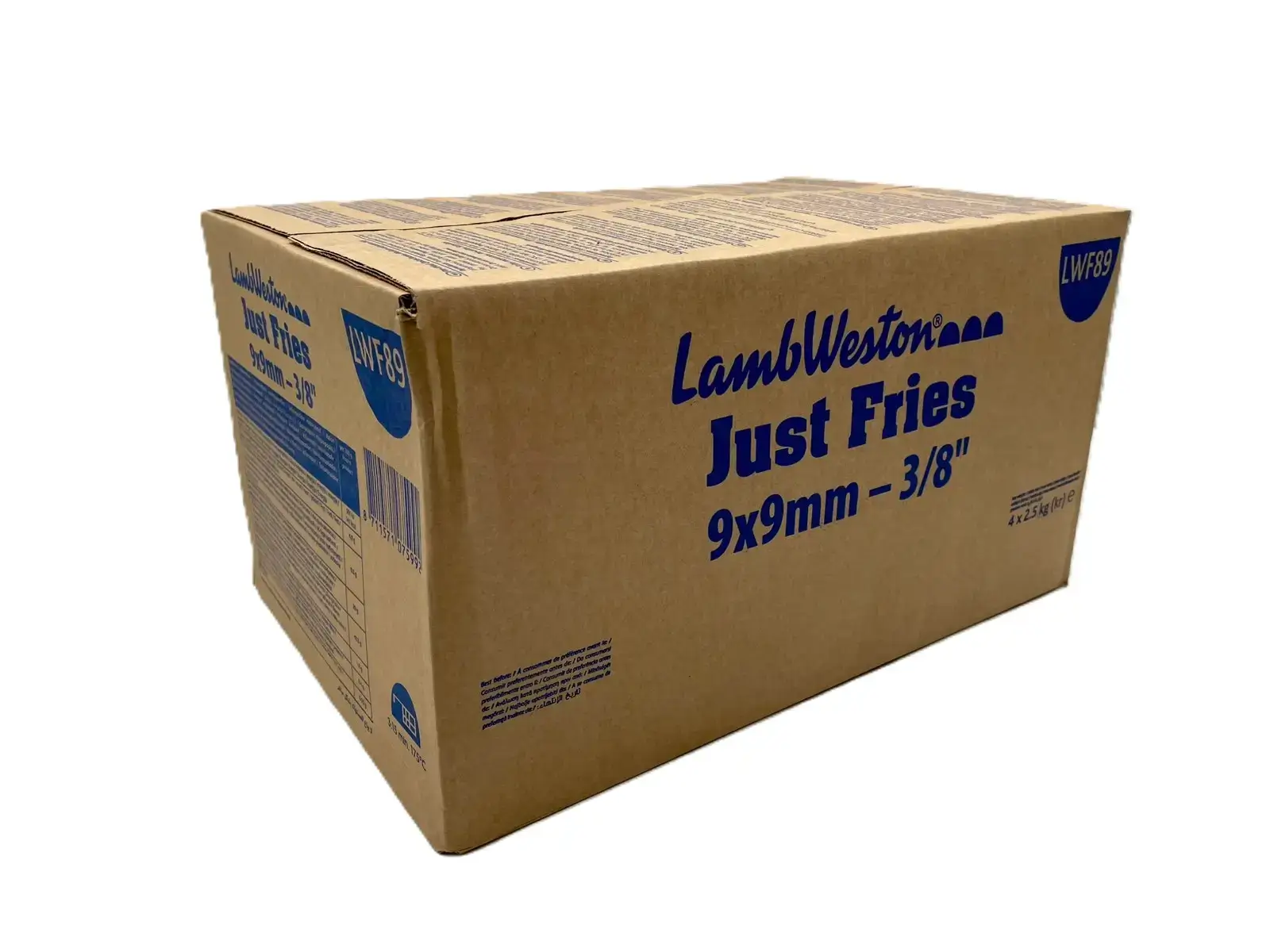 Картопля фрі Just Fries 9мм (LWF89) ТМ LW (пак 2,5кг)/4