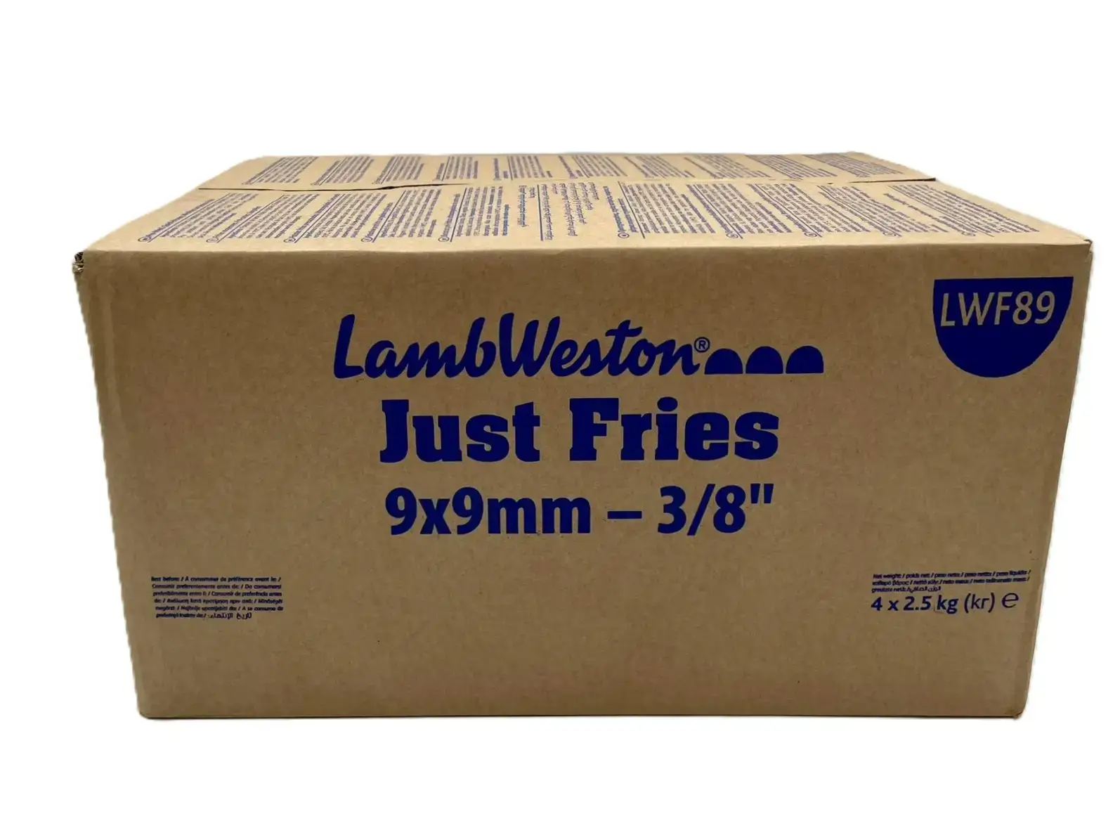 Картопля фрі Just Fries 9мм (LWF89) ТМ LW (пак 2,5кг)/4