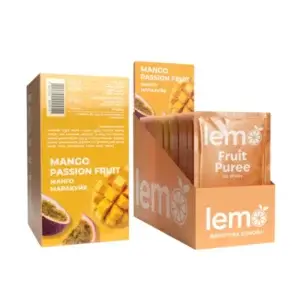 Фруктова основа LEMO порційна Манго-Маракуя (пак 45г/15шт)/8