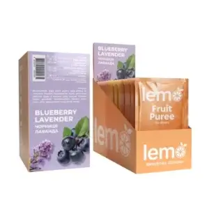 Фруктова основа LEMO порційна Чорниця-Лаванда (пак 45г/15шт)/8