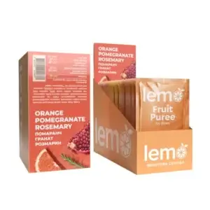 Фруктова основа LEMO порційна Помаранч-Гранат-Розмарин (пак 45г/15шт)/8