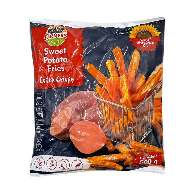 Картопля фрі Батат ТМ Farmer's Basket (пак 0,5кг)/20