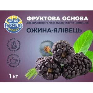 Фруктова основа для чаю, лимонаду та коктейлів "Ожина-Ялівець" ТМ Farmer's Basket (пак 1кг)/8