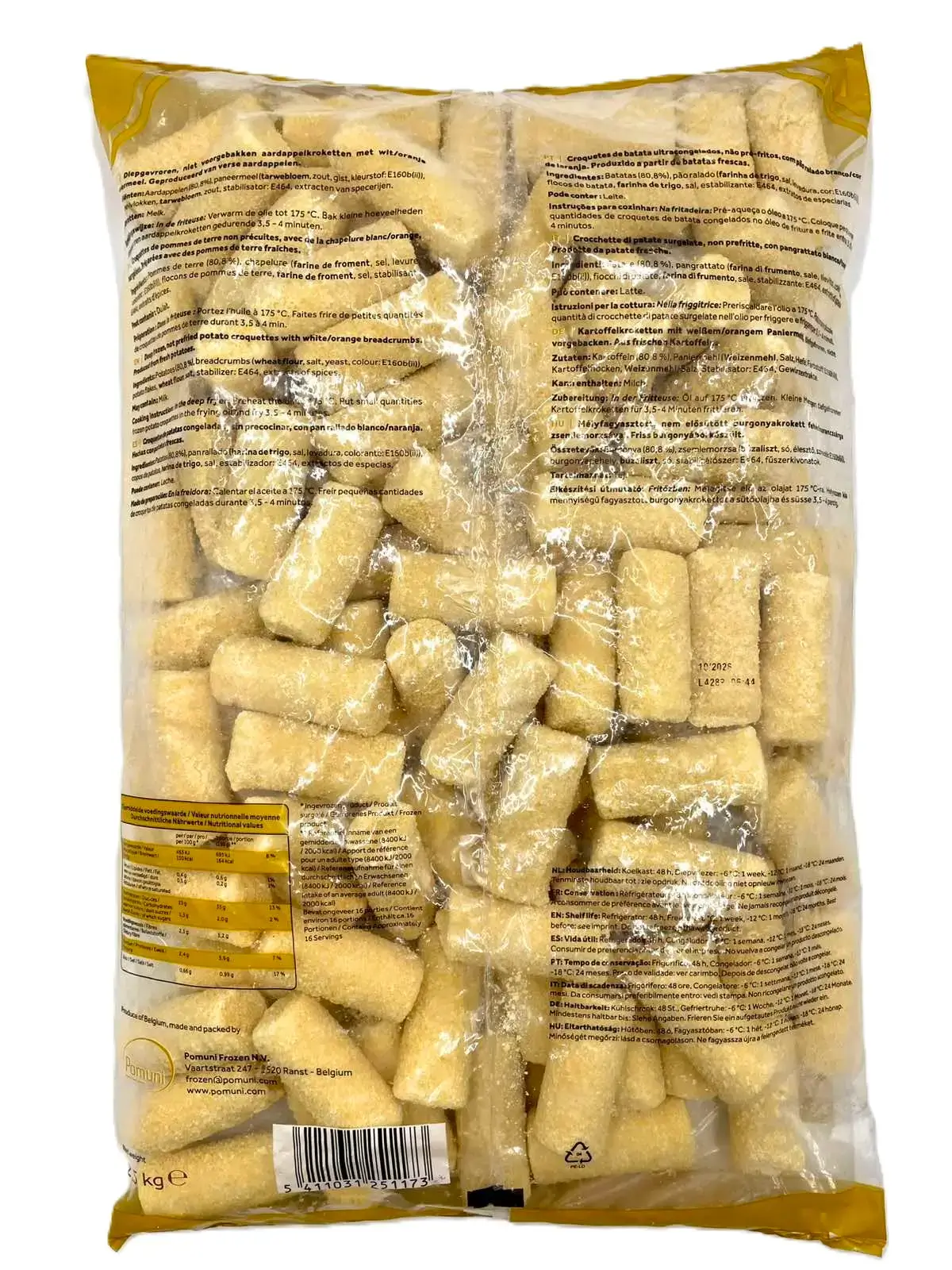 Картопляні крокети TM Pomuni (пак 2,5кг)/4