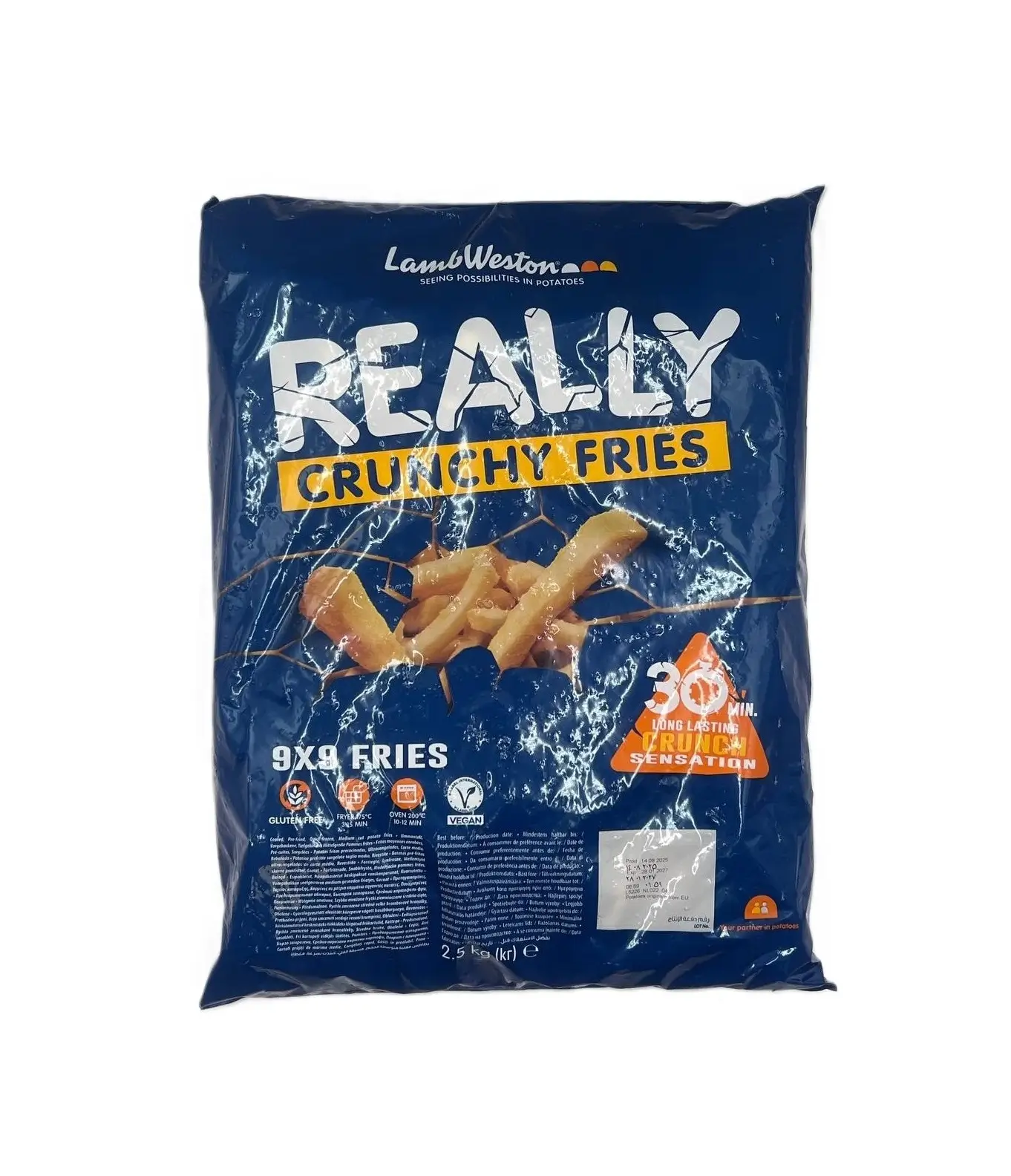 Картопля фрі REALLY Crunchy 9 мм (LWF901) ТМ LW (пак 2,5кг)/4