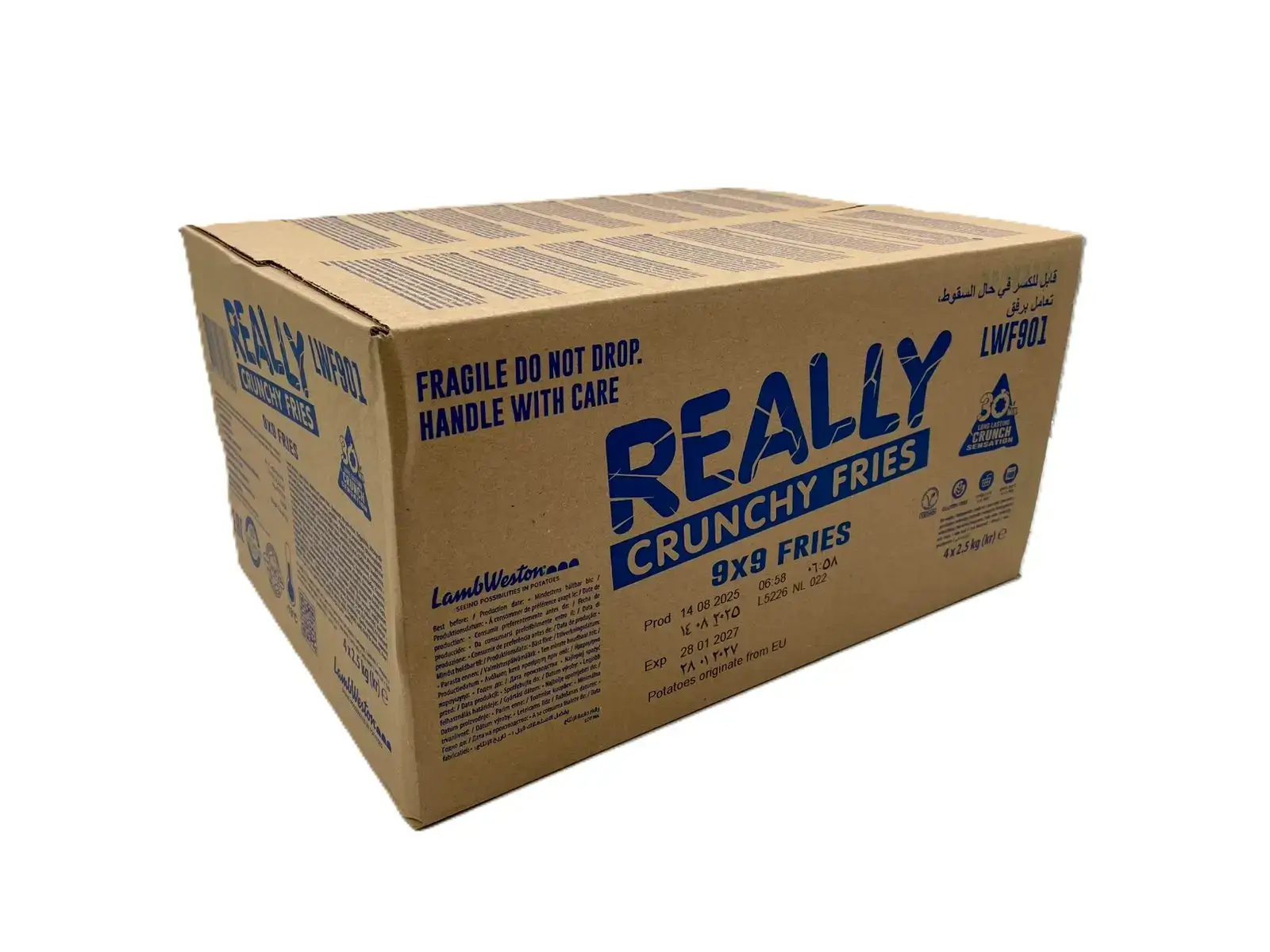 Картопля фрі REALLY Crunchy 9 мм (LWF901) ТМ LW (пак 2,5кг)/4