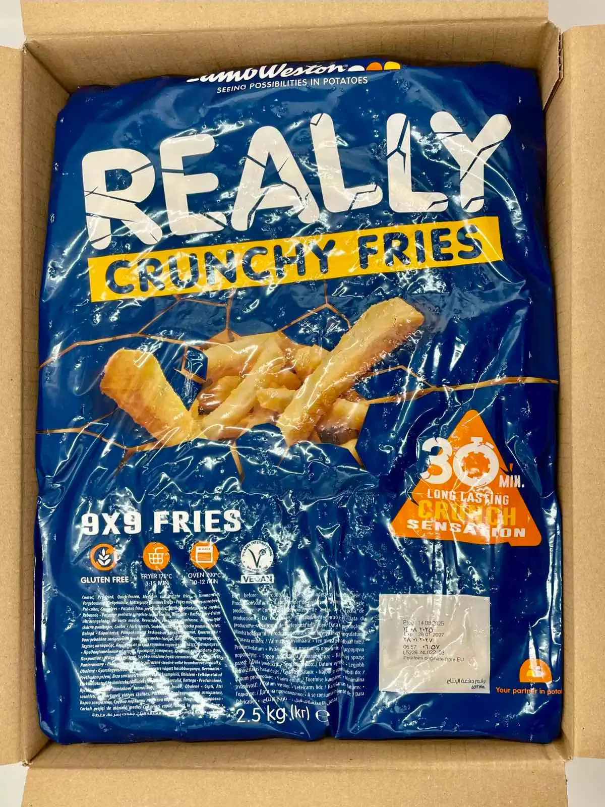 Картопля фрі REALLY Crunchy 9 мм (LWF901) ТМ LW (пак 2,5кг)/4