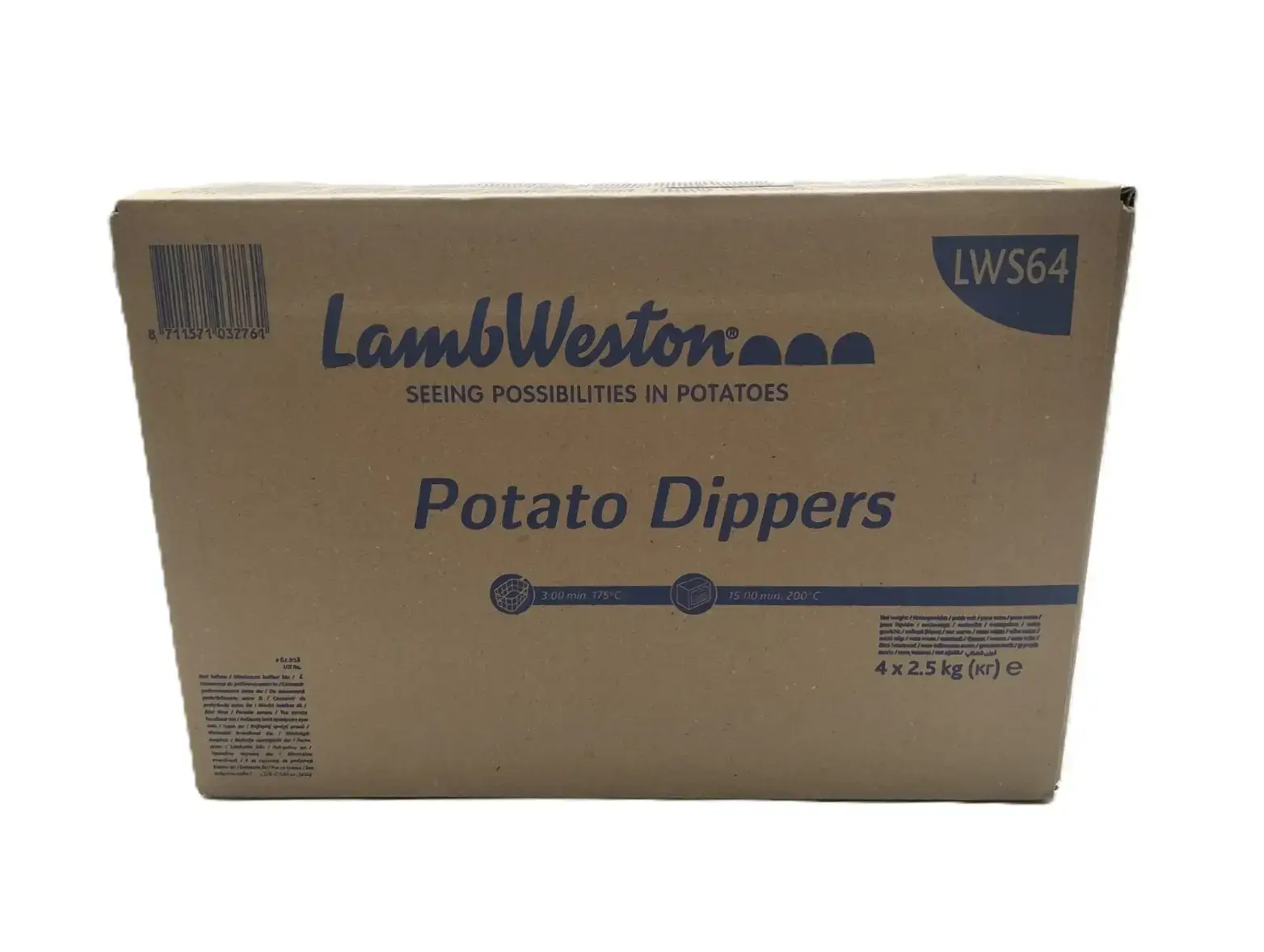 Картопляні човники зі скоринкою (LWS64) ТМ LW (пак 2,5кг)/4