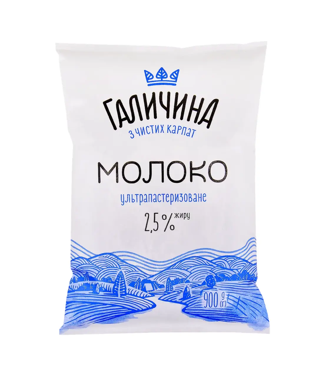 Молоко ультрапастеризоване 2,5% ТМ Галичина (900г)/15