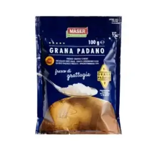Сир тертий Грана Падана ГратуджіатоТМ Maser Formaggi (пак 0,1кг)/20