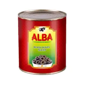 Маслини різані ТМ ALBA FOOD 3100 мл (пак 3,05кг)/6