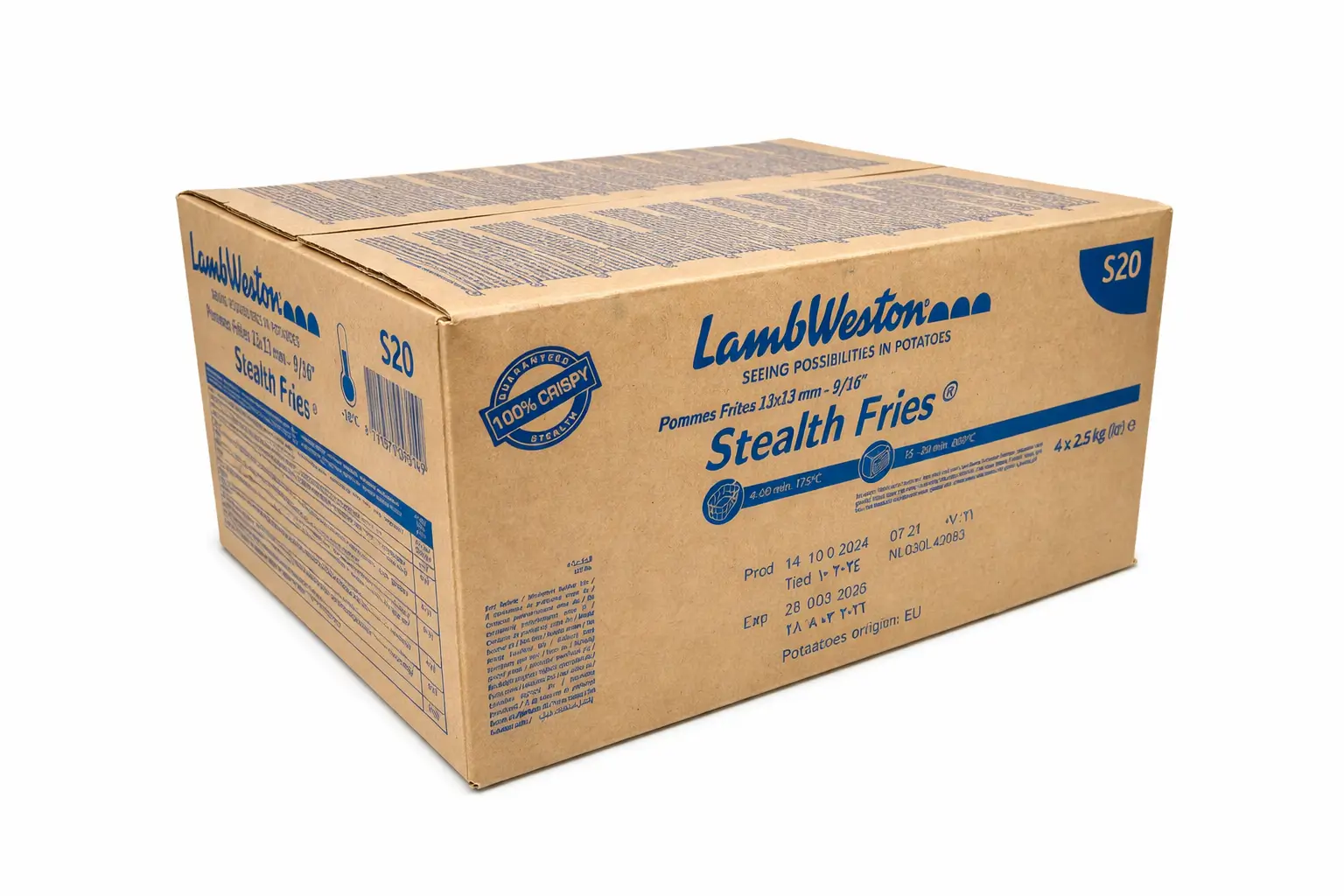 Картопля фрі Стелс 13 мм (S20) TM LW (пак 2,5 кг)/4