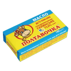 Масло Селянське 73% ТМ Полтавочка (шт 180г)/20