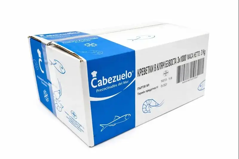 Креветка в клярі без хвостика ТМ Cabezuelo (пак 1кг)/3