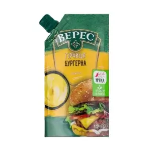 Гірчиця Бургерна м'яка ТМ Верес (пак 120г)/16